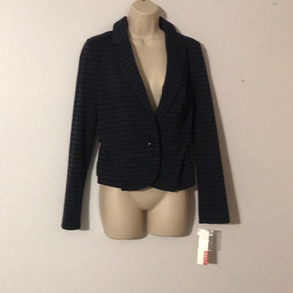 Elle Blue and Black stripped blazer - Picture 2 of 4